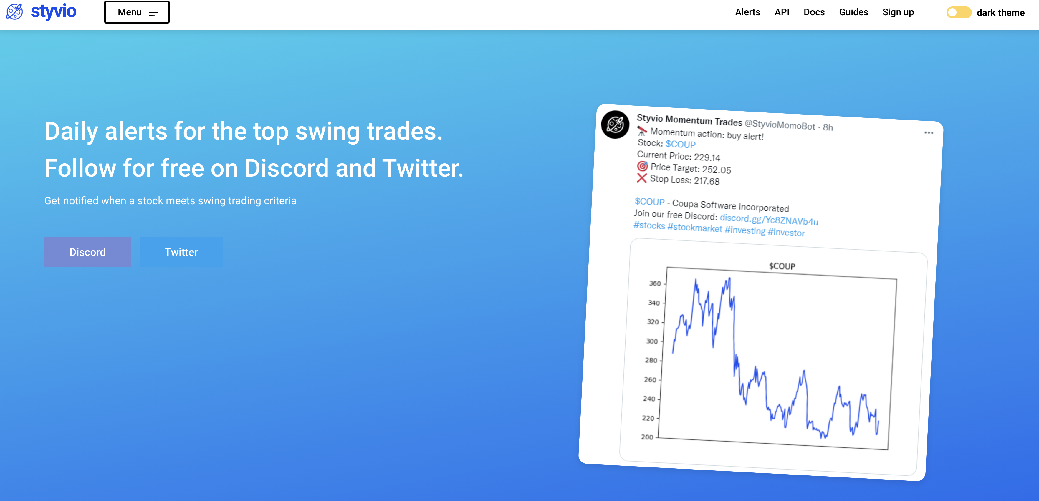 Free intraday stock market API gallery image