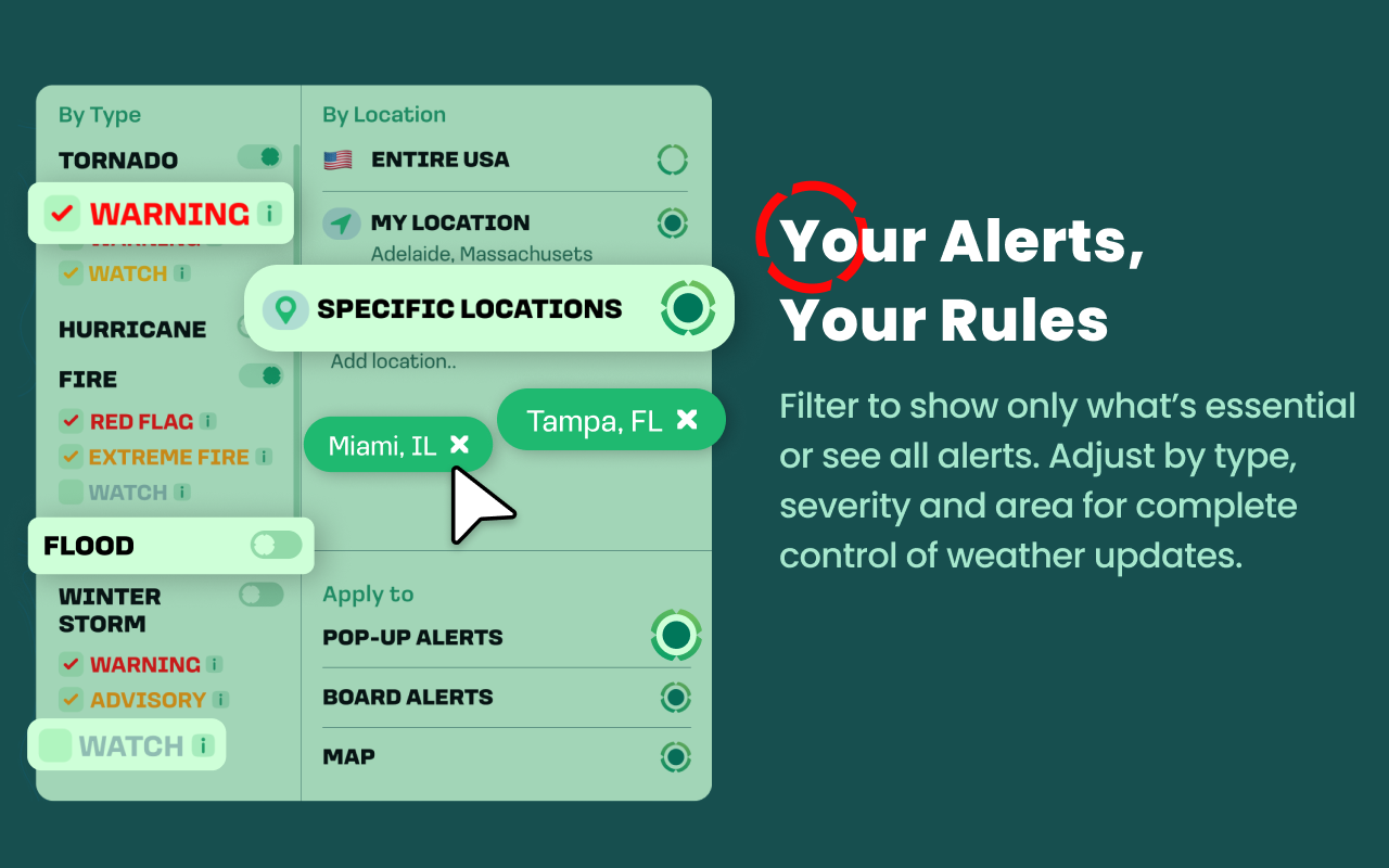 Storm Tracker - Hurricane & Tornado Alerts USA - Chrome Web Store media 2