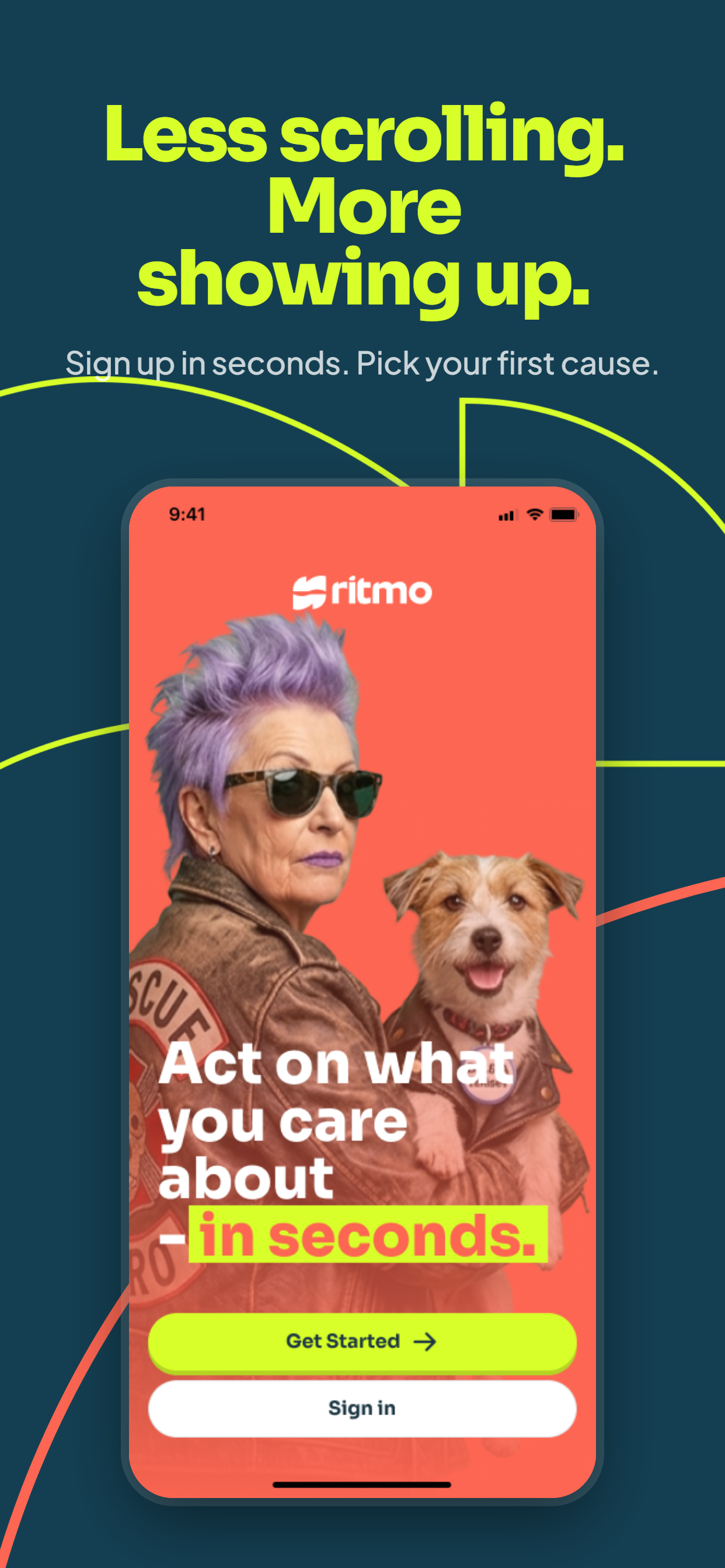 Ritmo — daily giving, one tap gallery image