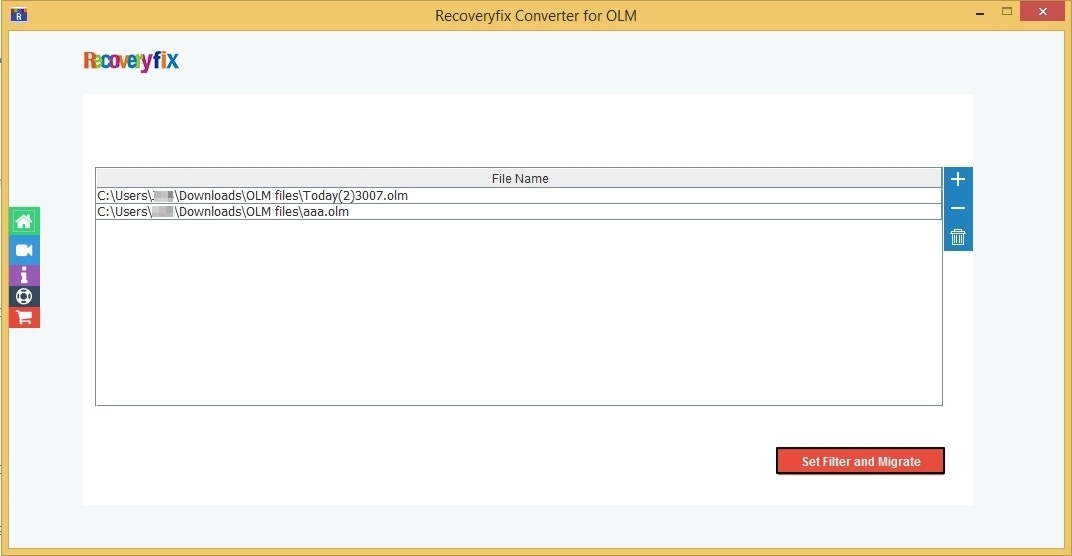 OLM के लिए RecoveryFix कनवर्टर मीडिया 3