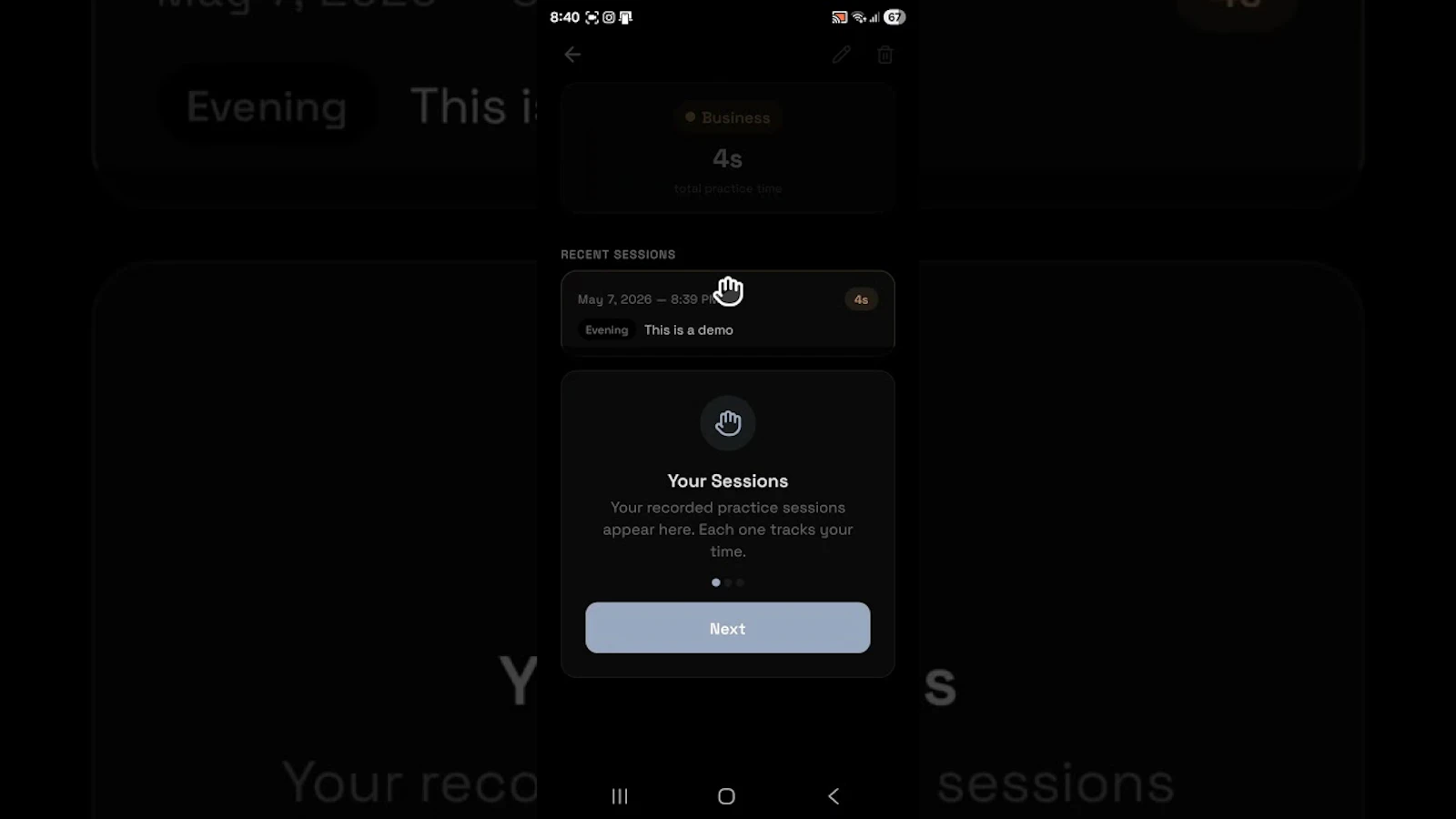 Polyvia-skill and habit tracker screenshot 1 (video preview)