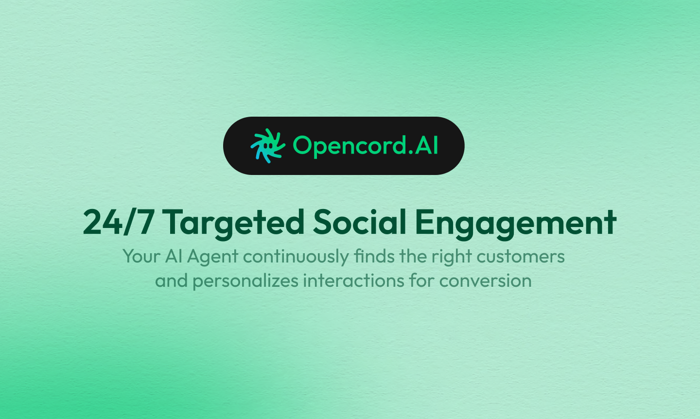 startuptile Opencord AI-24/7 Targeted Social Engagement via Replies