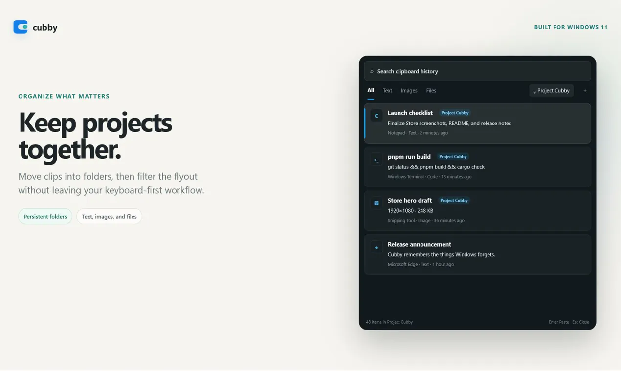 Cubby Clipboard screenshot 3