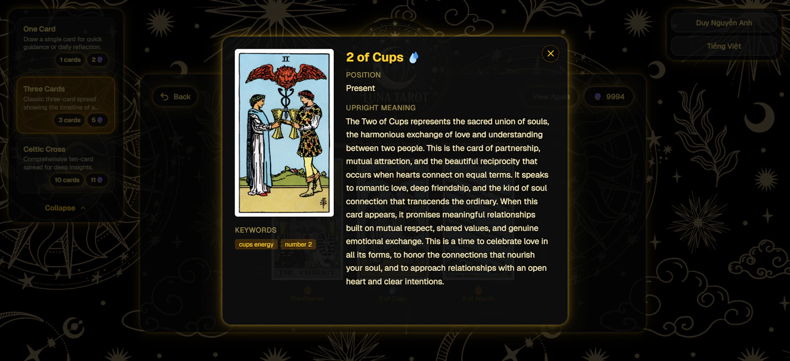Luna Tarot screenshot 3