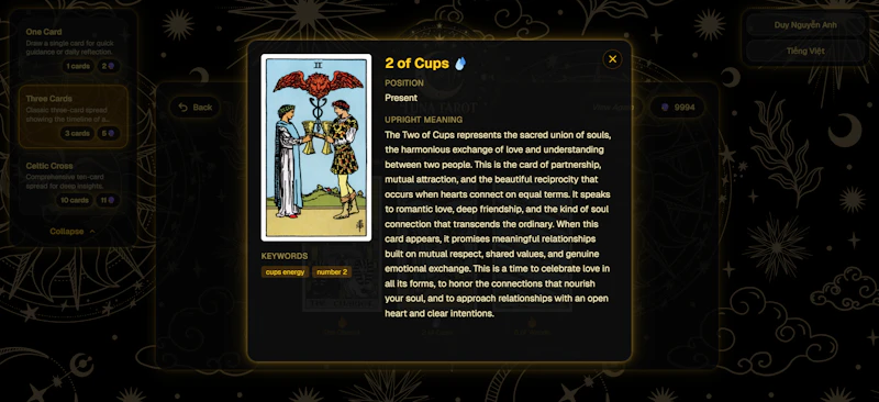 Luna Tarot screenshot 3
