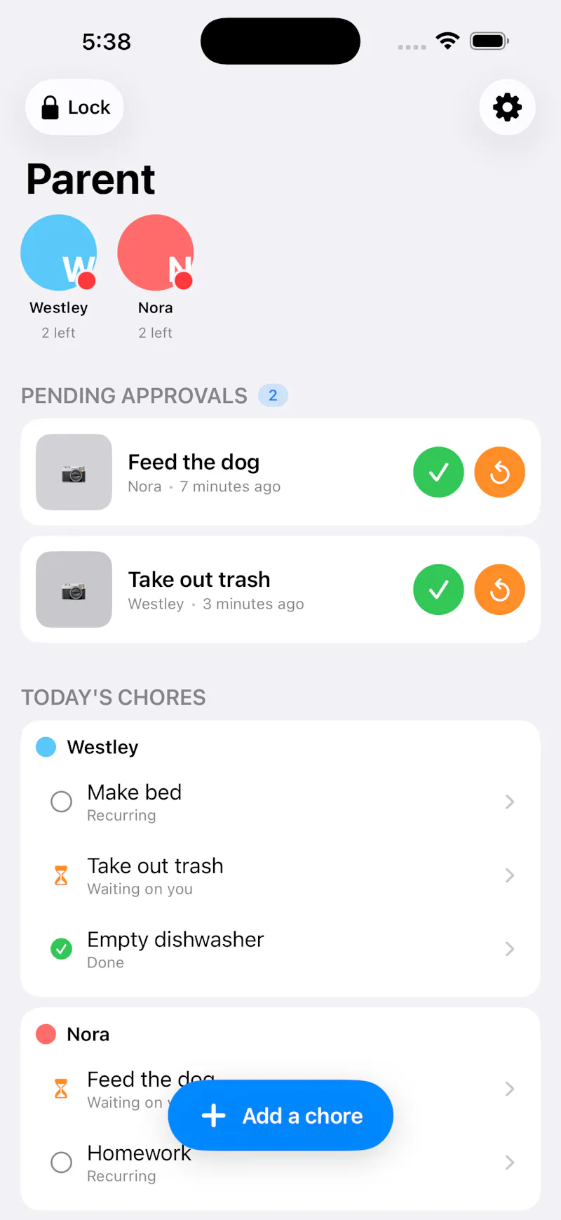 ChoreKey screenshot 1