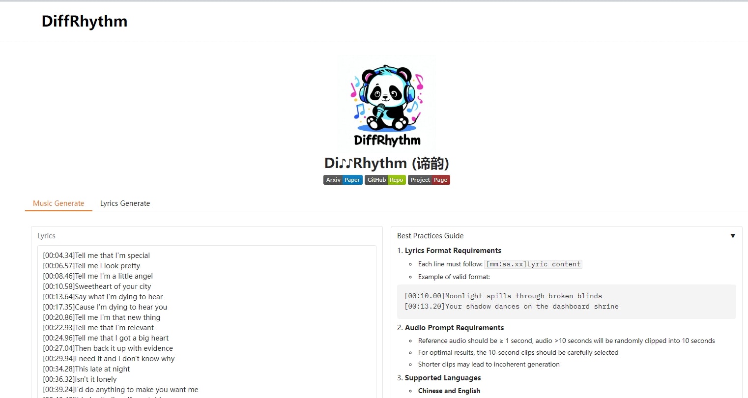 DiffRhythm gallery image