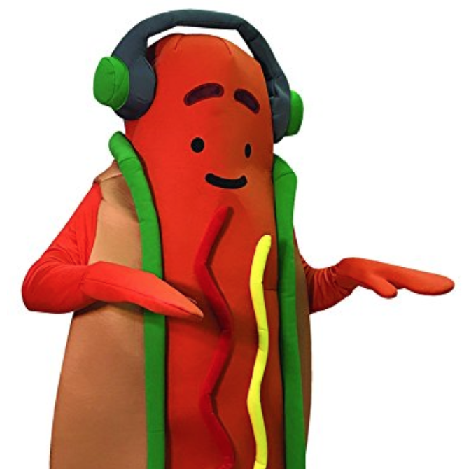 Dancing Hot Dog Costume by Snap logo