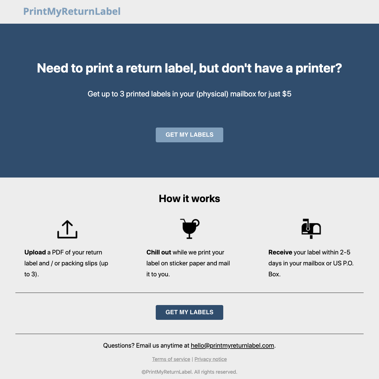 PrintMyReturnLabel.com gallery image