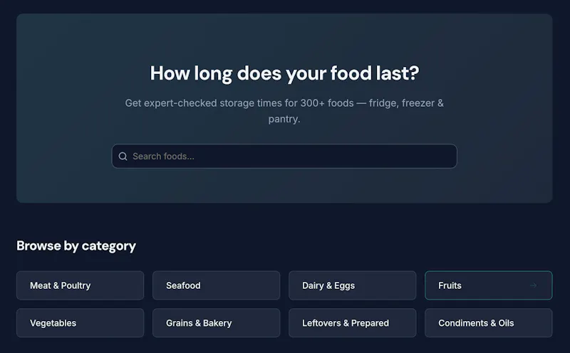 FoodLasts screenshot 1