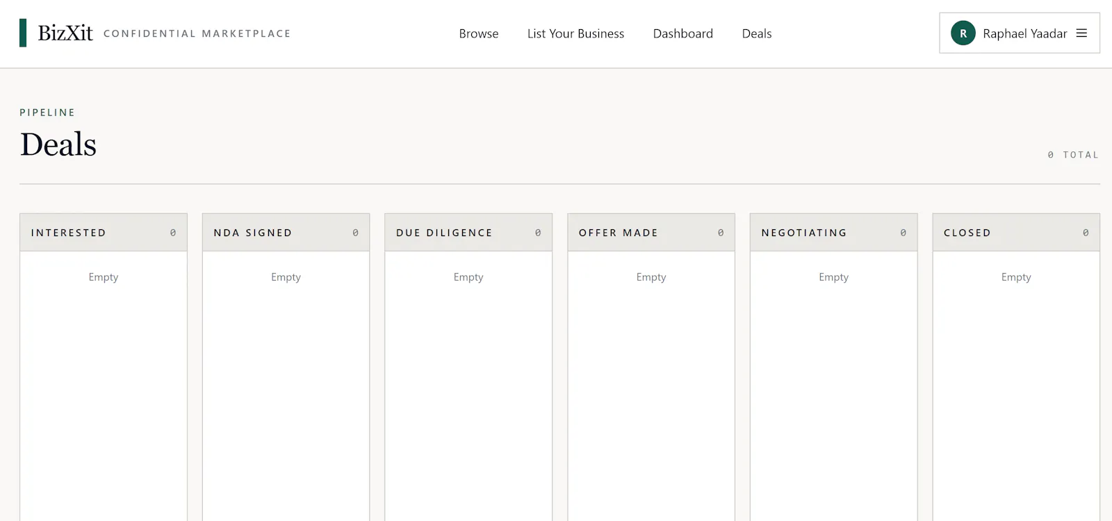BizXit-Confidential Business Marketplace screenshot 3
