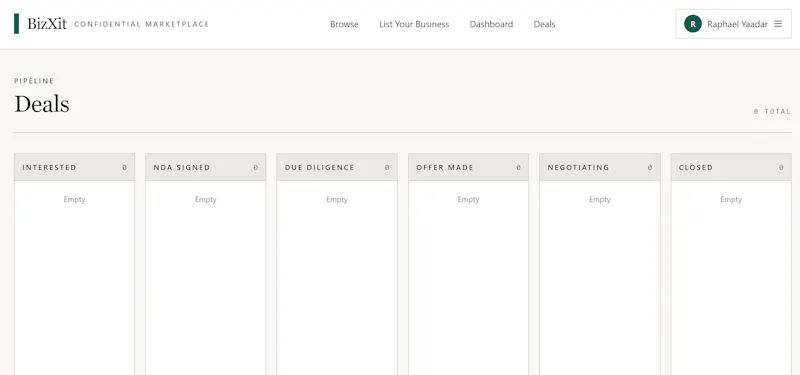 BizXit-Confidential Business Marketplace screenshot 3