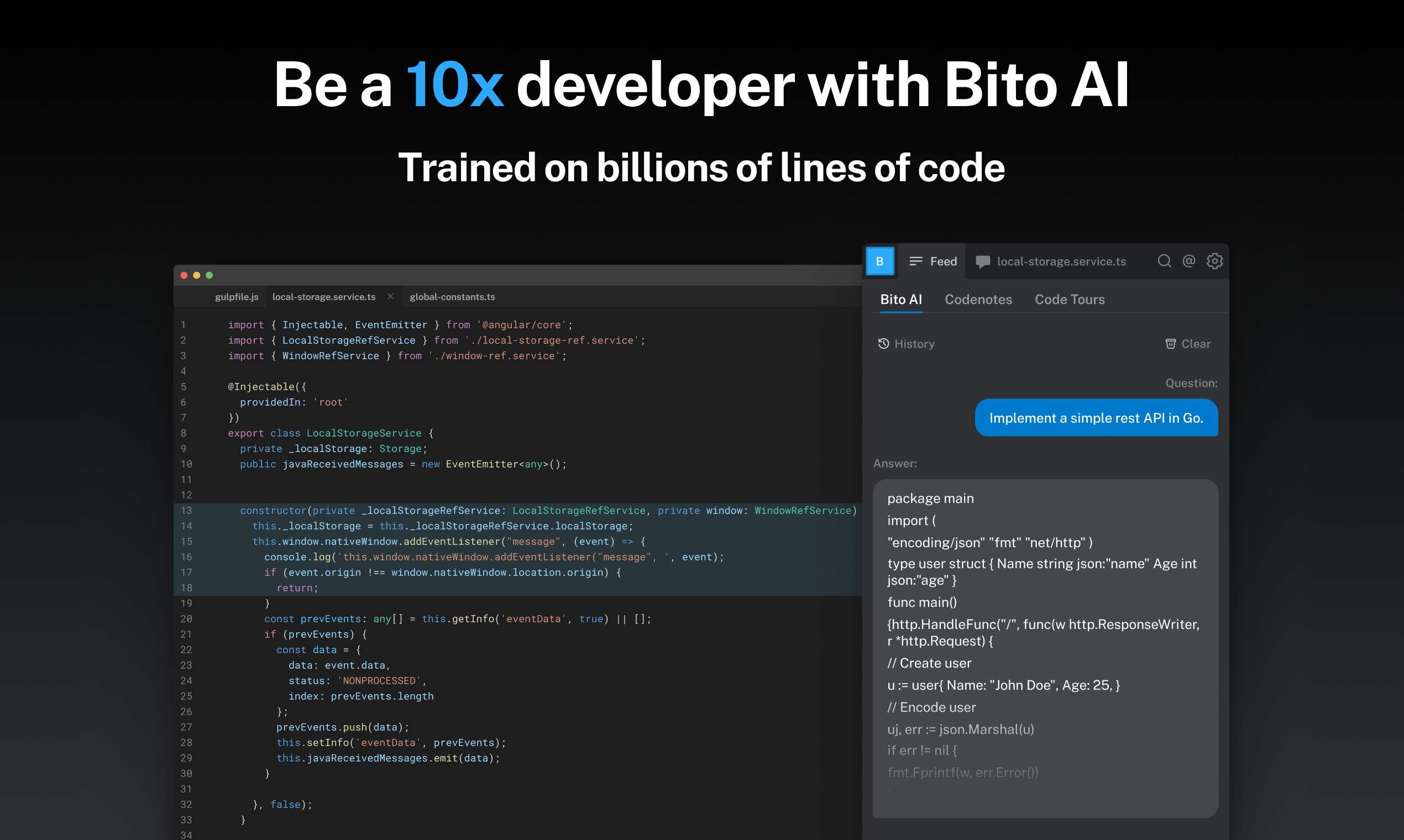 Bito AI: Bring ChatGPT to your IDE for devs - Product Information, Latest  Updates, and Reviews 2023 | Product Hunt