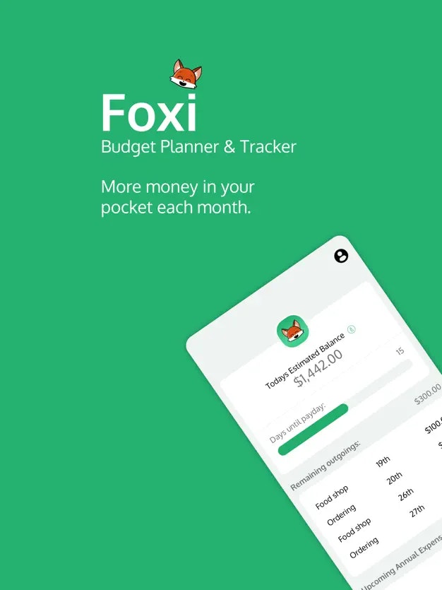 Foxi - Планировщик бюджета и трекер - Простое, быстрое бюджетирование для контроля ваших расходов медиа 1