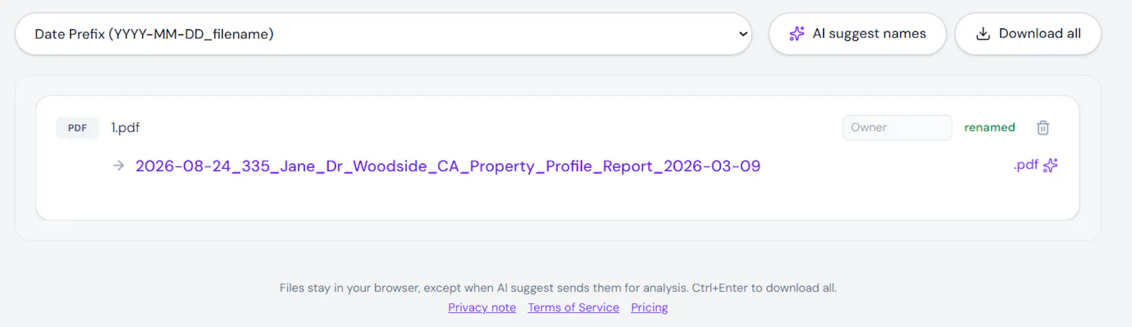 ScanRename screenshot 3