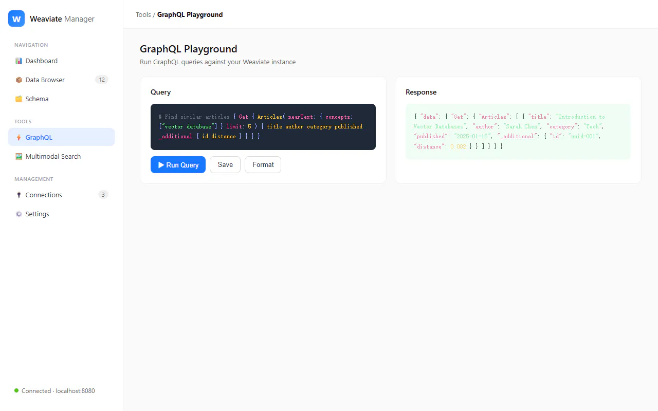 Weaviate Manager gallery image