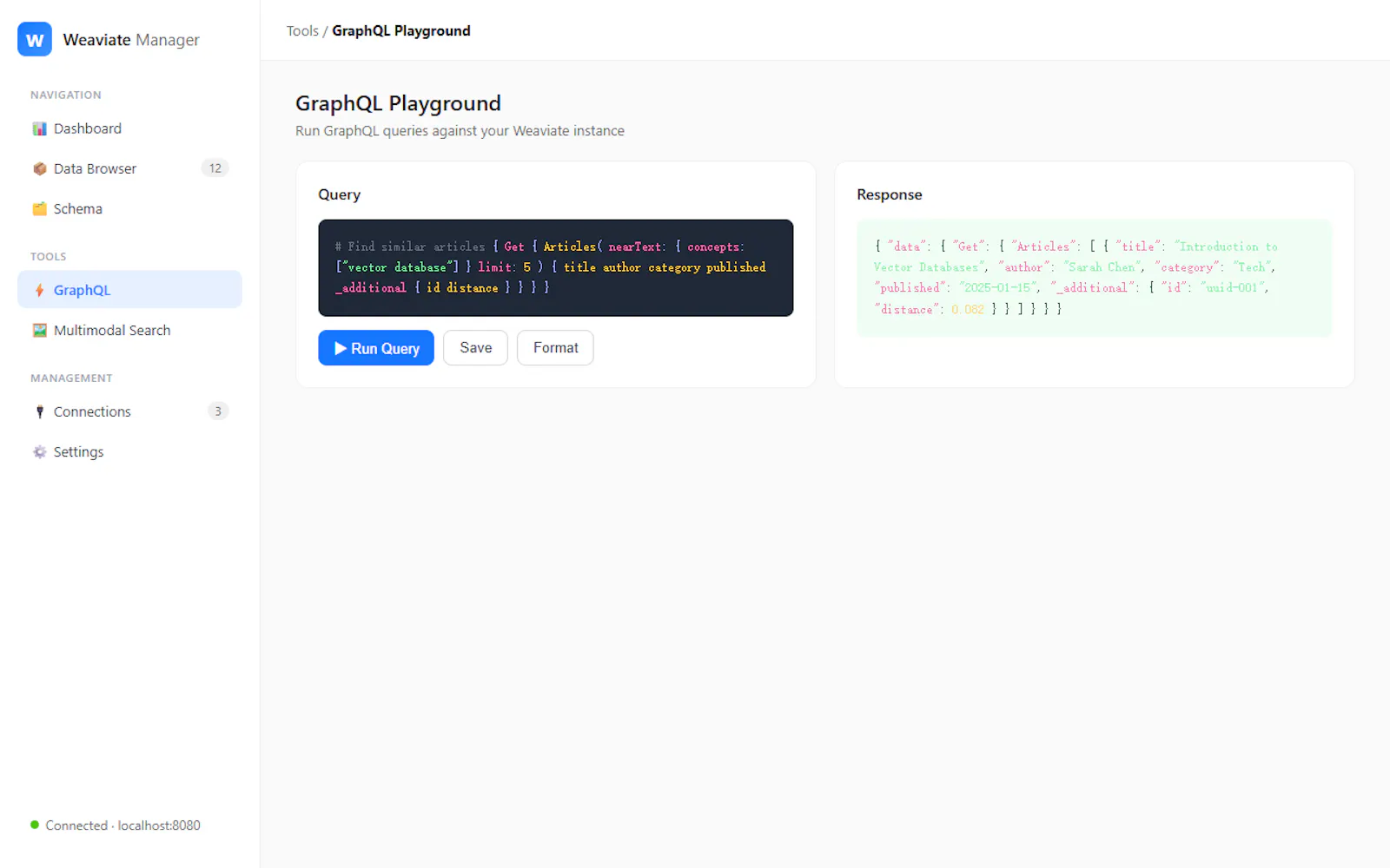 Weaviate Manager screenshot 2