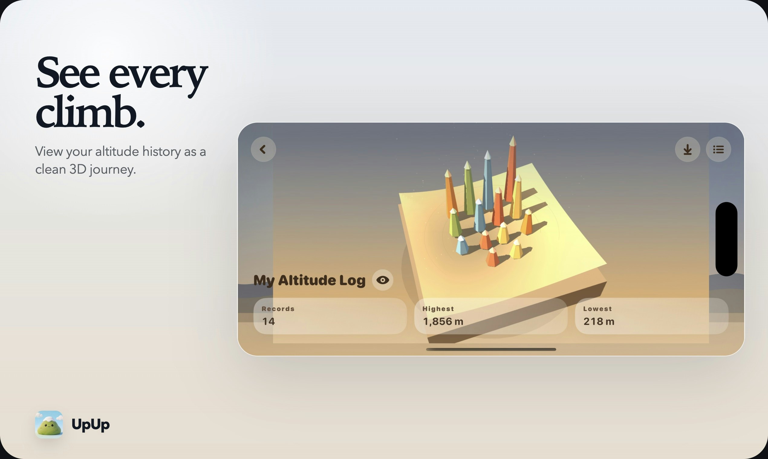 UpUp - Altitude Log Offline gallery image