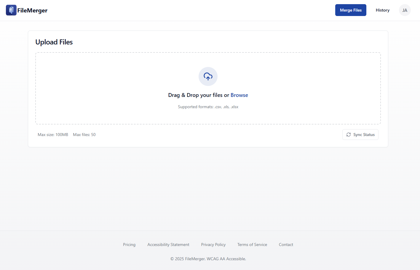 FileMerger - Screenshot 3 showing product features and functionality