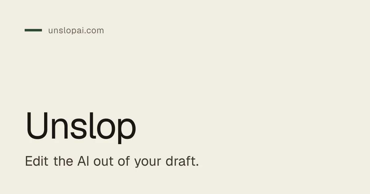 UnslopAI screenshot