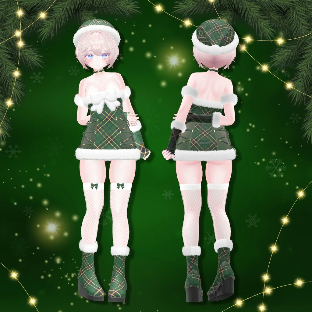 Moe Christmas Santa Girl VRC 3D Item! media 5