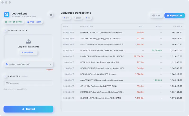 LedgerLens screenshot 2
