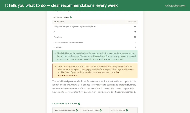Websignalytics screenshot 3