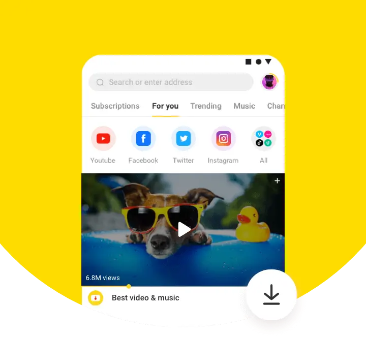 Aplicación de snaptube media 1