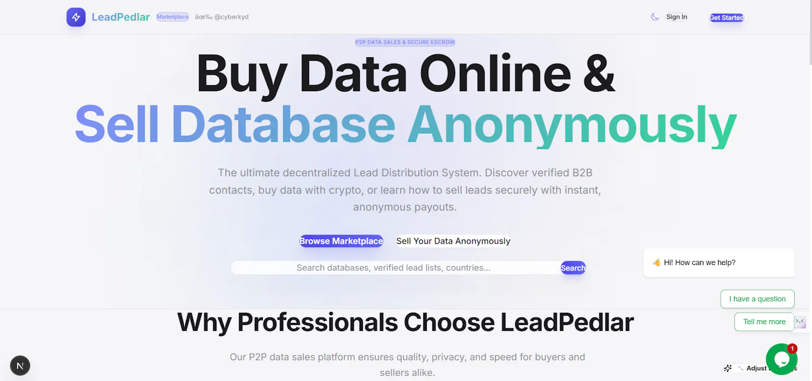 LeadPedlar screenshot 1