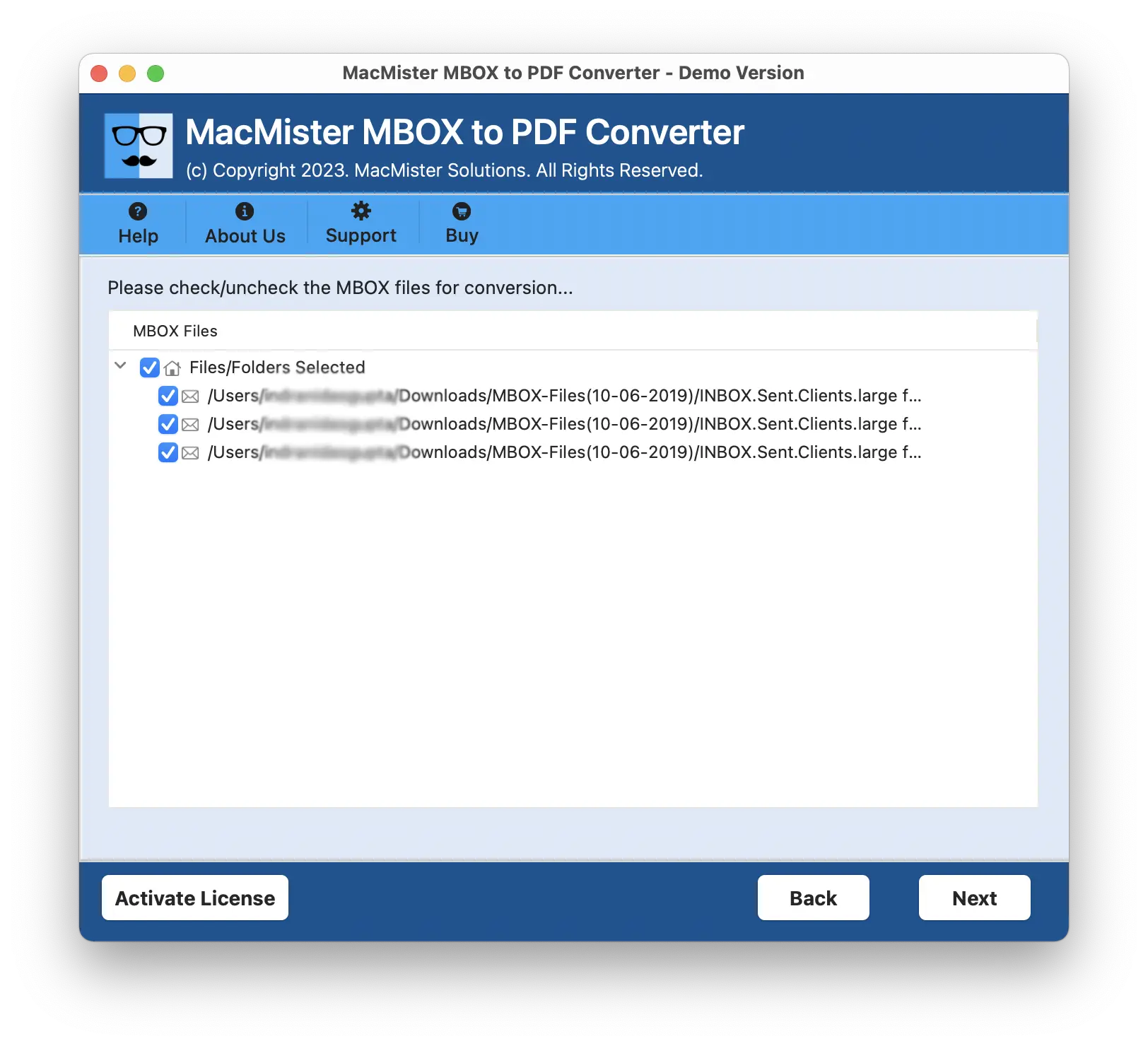 Média Macmister Mbox à PDF Converter Mac 3
