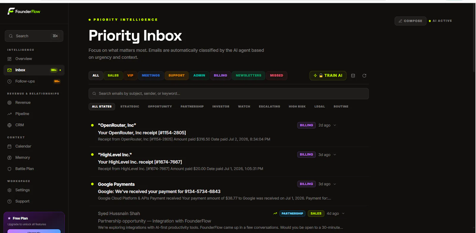 FounderFlow screenshot 2
