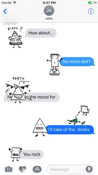 Triangle & Squares — Stickers for iMessage gallery image