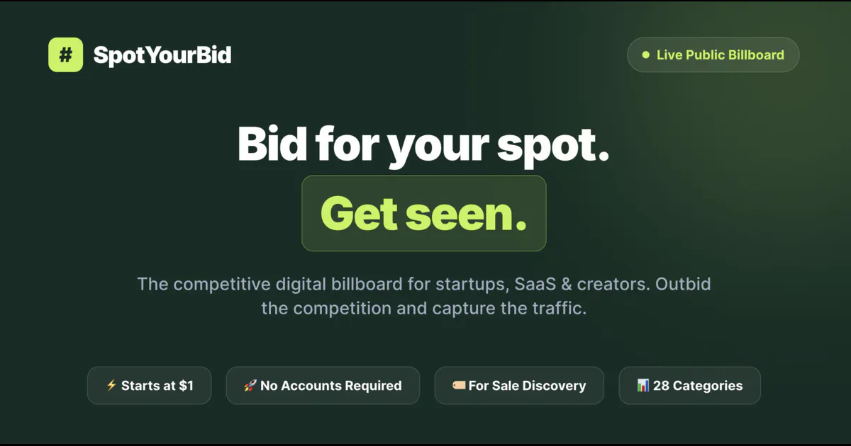 SpotYourBid gallery image