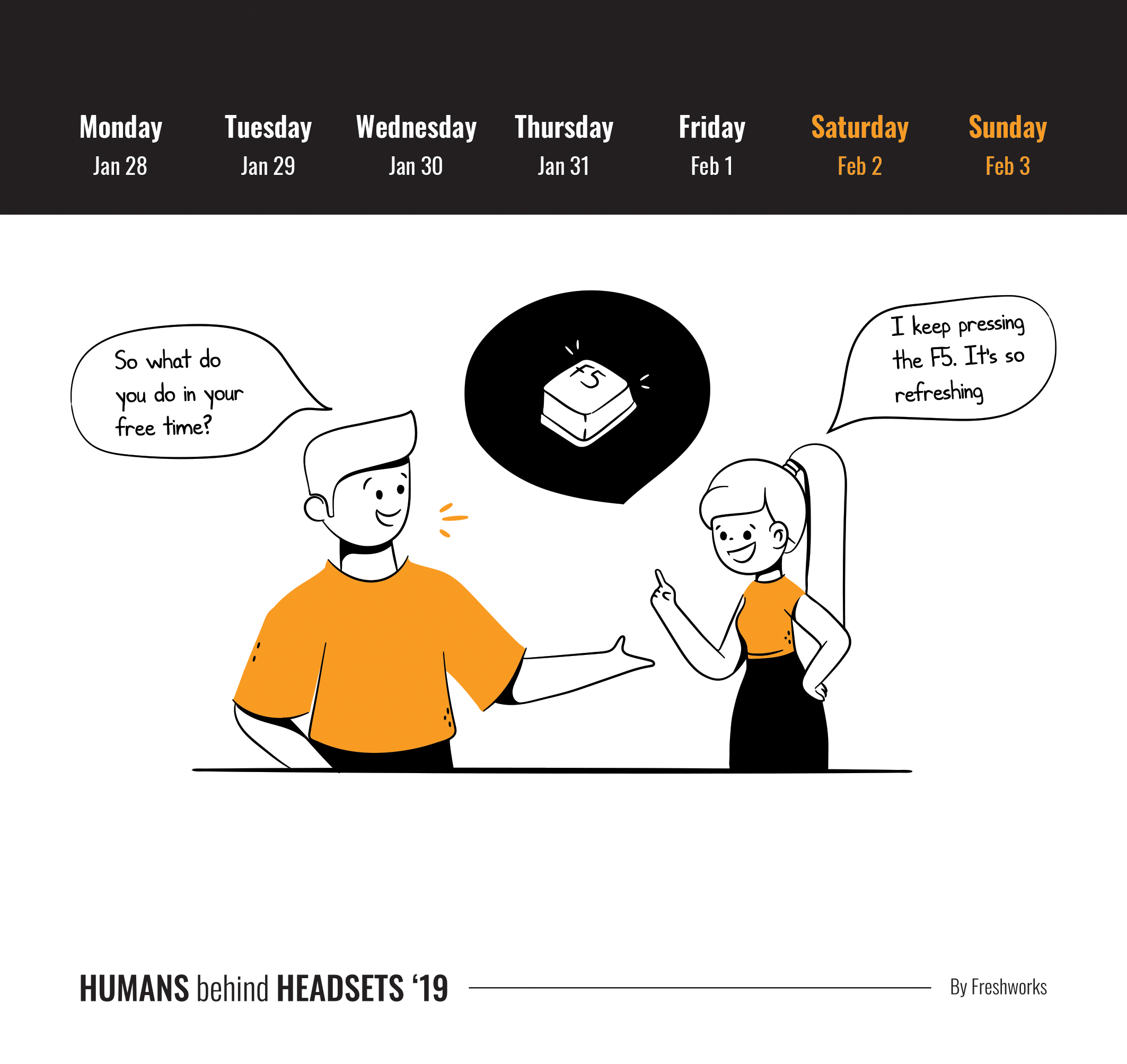 Humans behind Headsets Calendar 2019 gallery image