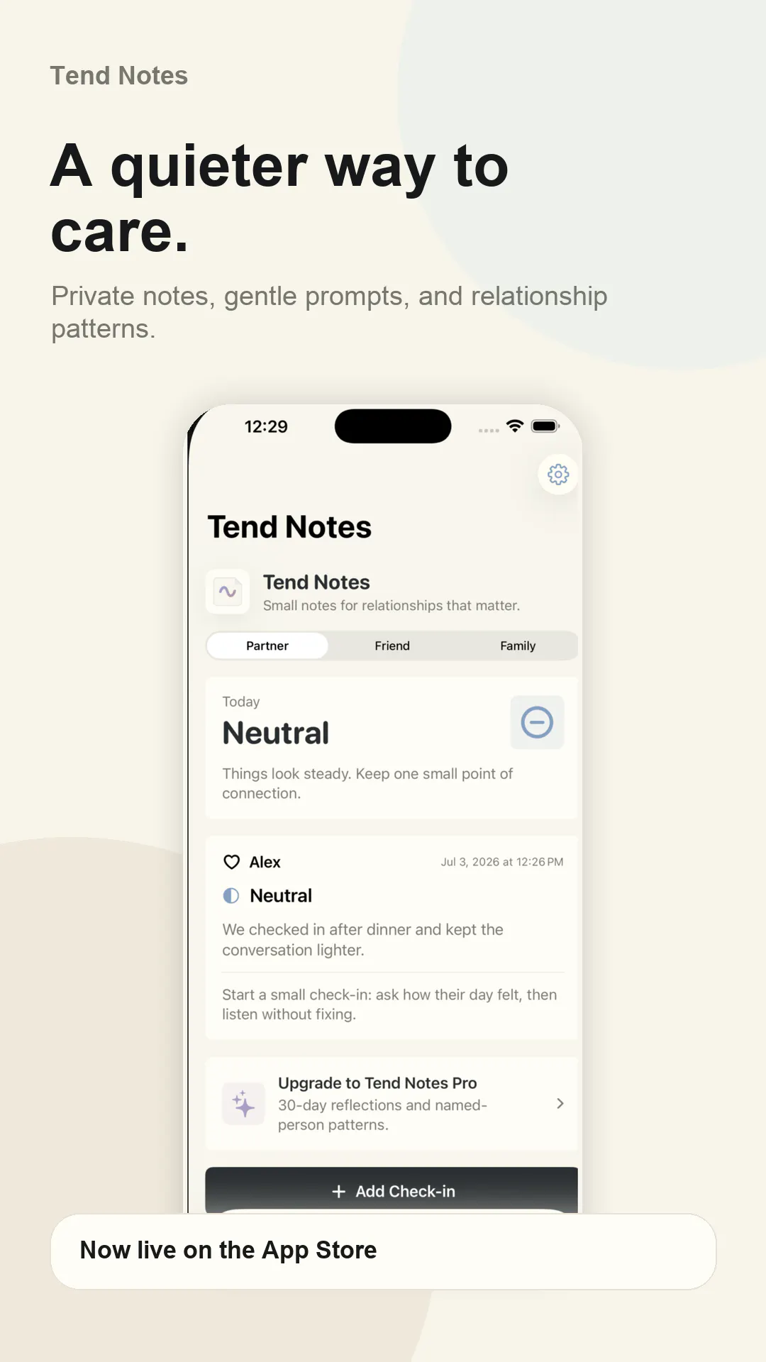 Tend Notes gallery image