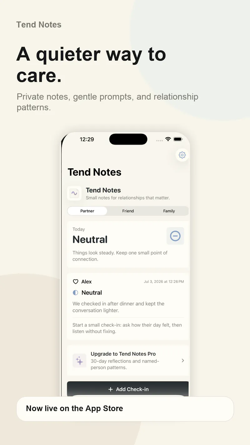 Tend Notes screenshot 2