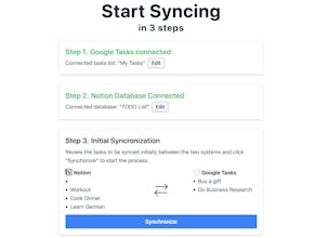 Notion <=> Google Tasks Sync gallery image