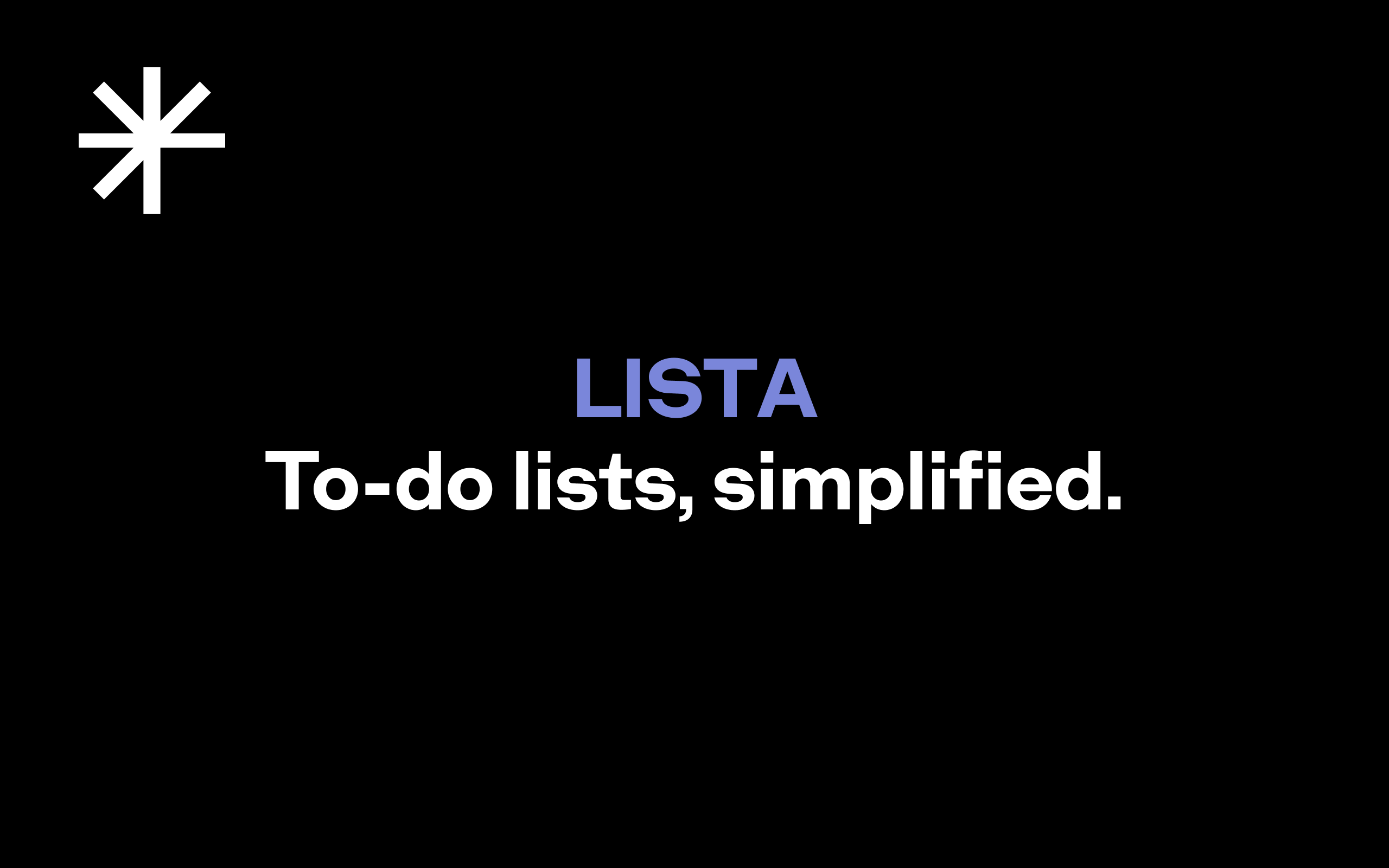 Lista - Main product screenshot demonstrating key features and user interface