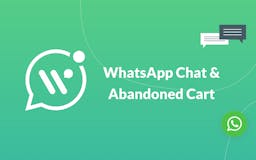 WhatsApp Chat & Abandoned Cart Recovery media 2