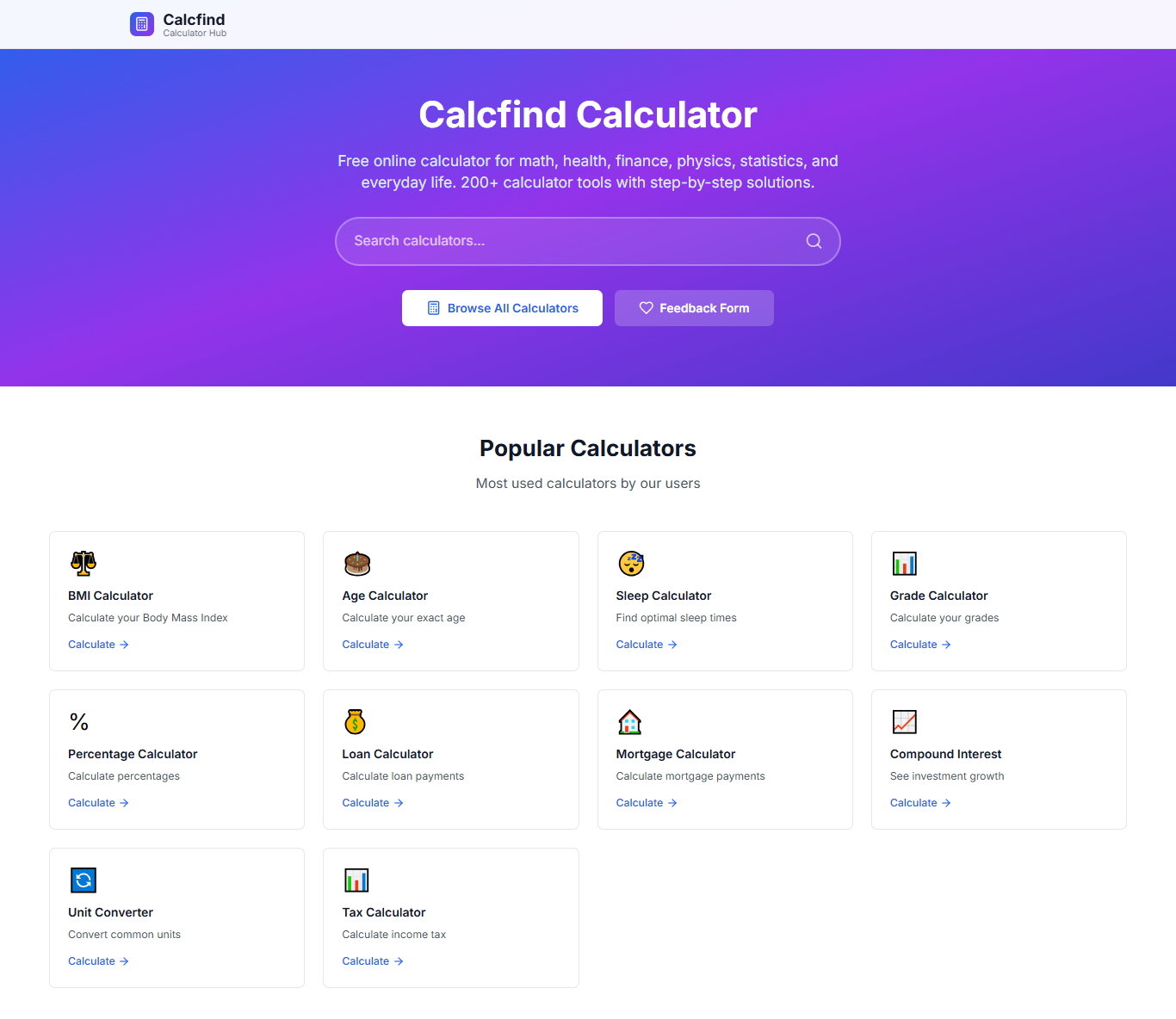 Calcfind gallery image