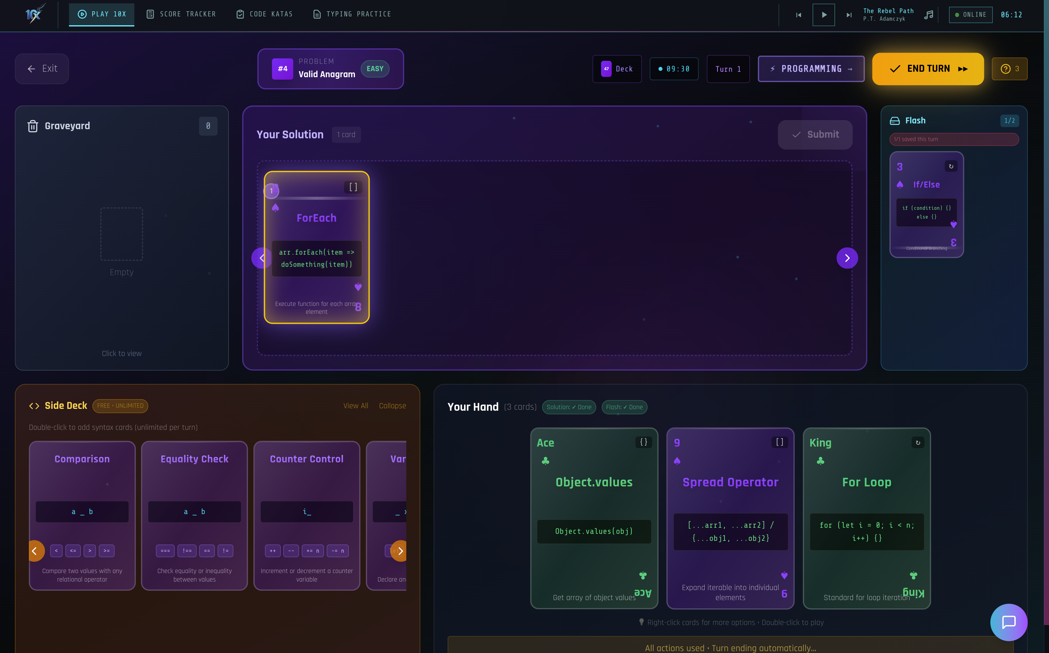 10x Software Engineering Card Game - Screenshot 2 showing product features and functionality