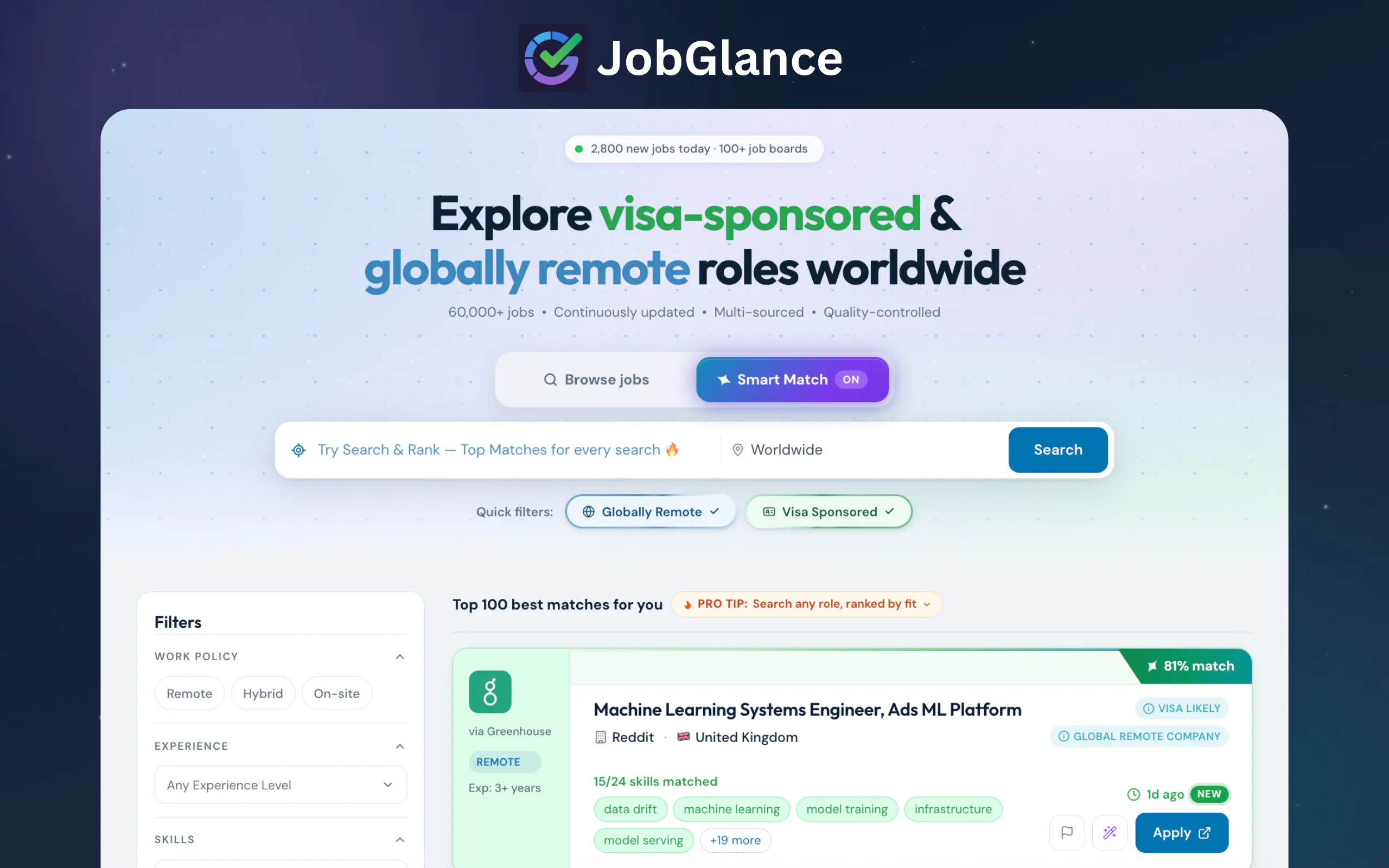 JobGlance 截图