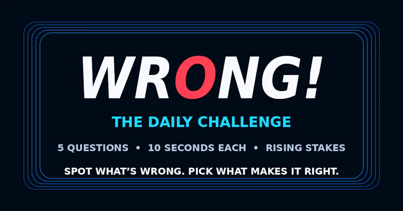 WRONG! screenshot 1