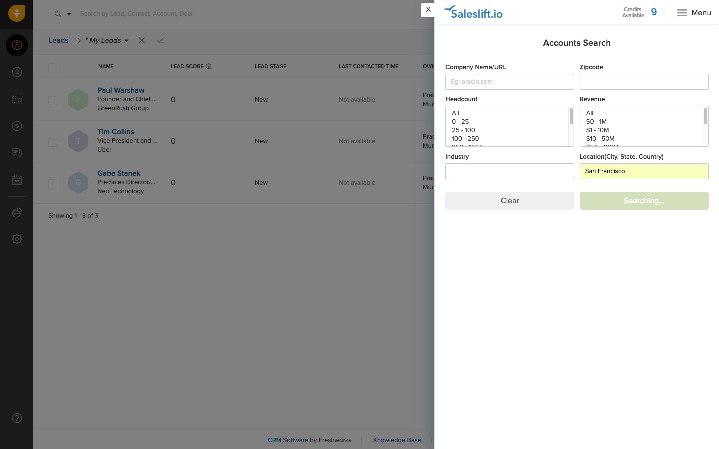 Saleslift Prospector for Freshsales gallery image