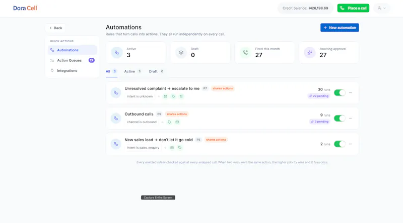 Make Calls. Turn Calls Into Actions screenshot 2