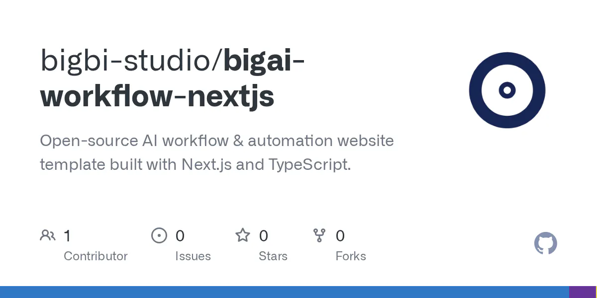 bigA.i Workflow Next.js Template gallery image