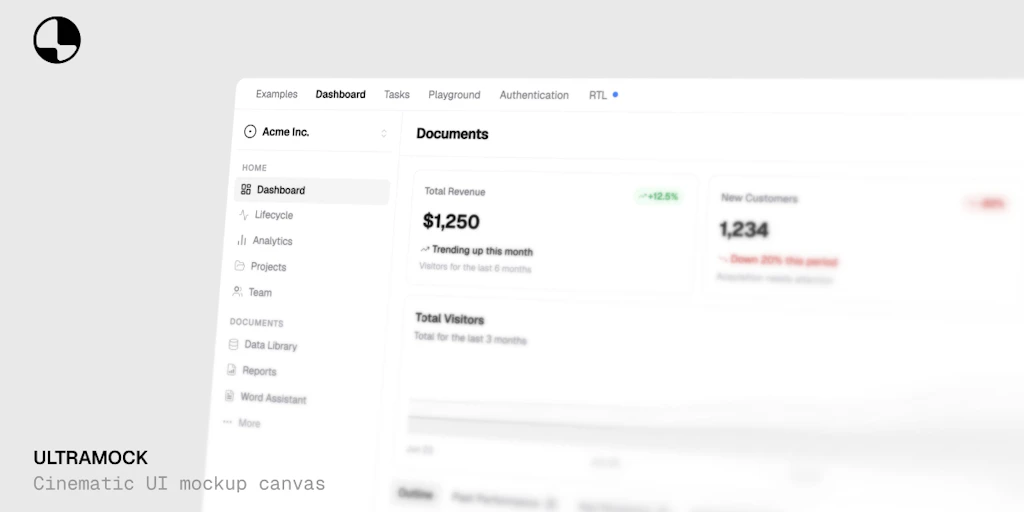 Cinematic UI mockups in the browser - Ultramock | Product Hunt
