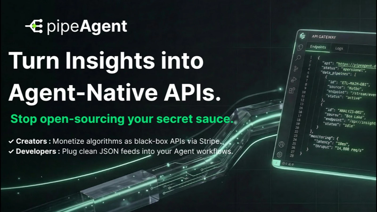 PipeAgent.dev screenshot 1 (video preview)