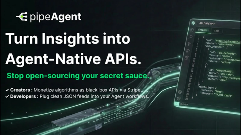 PipeAgent.dev screenshot 1 (video preview)