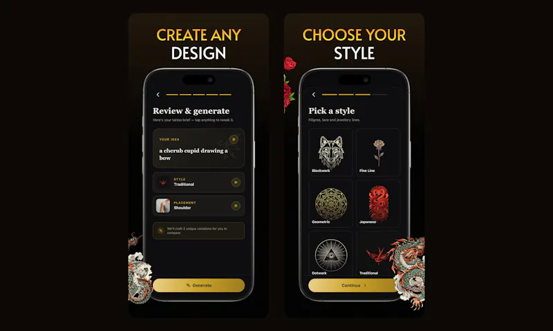 Inkora: AI Tattoo Creator screenshot 2